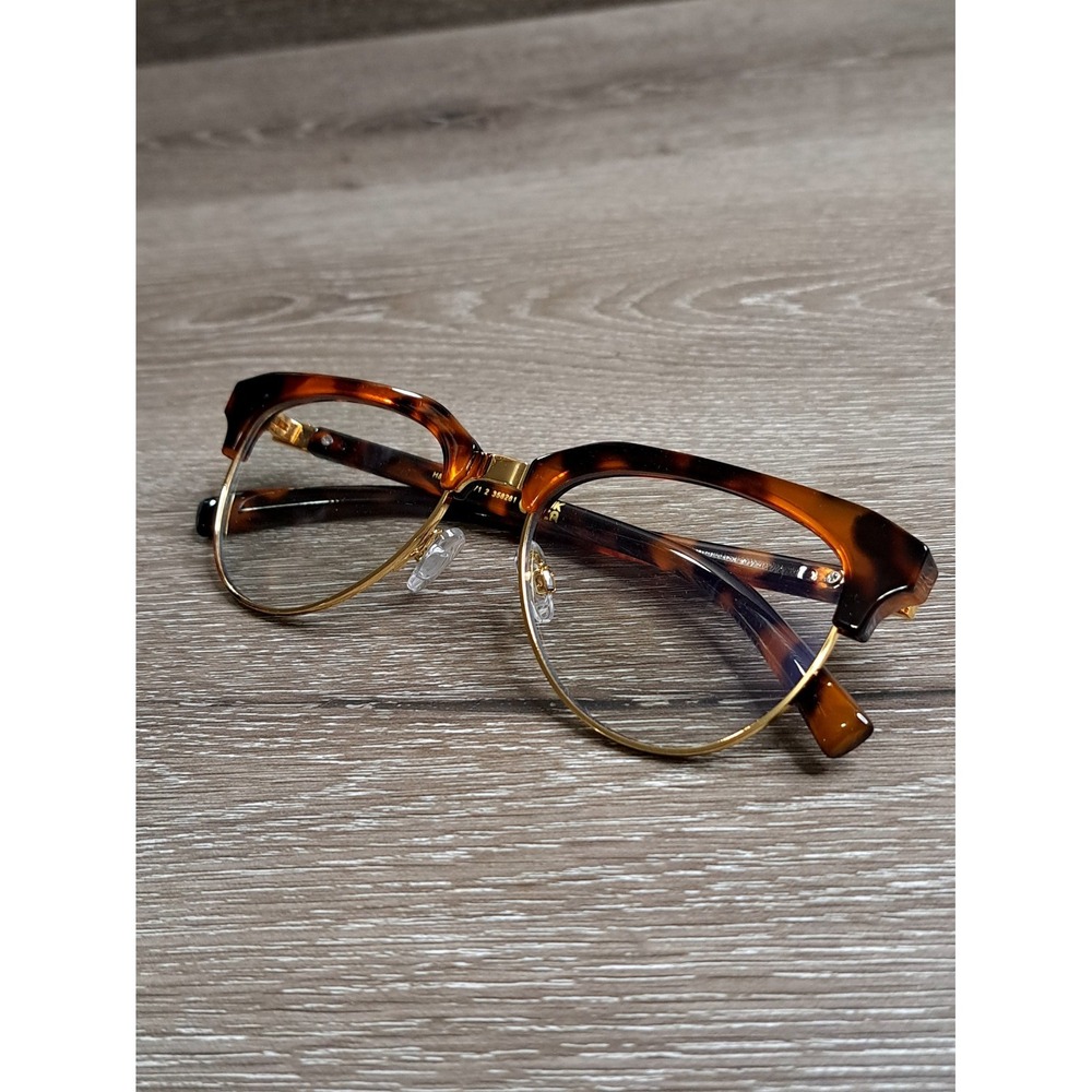 H&M Italy Eyeglasses Classic Vintage Retro Bowline Tortoise 1291971 2 358281